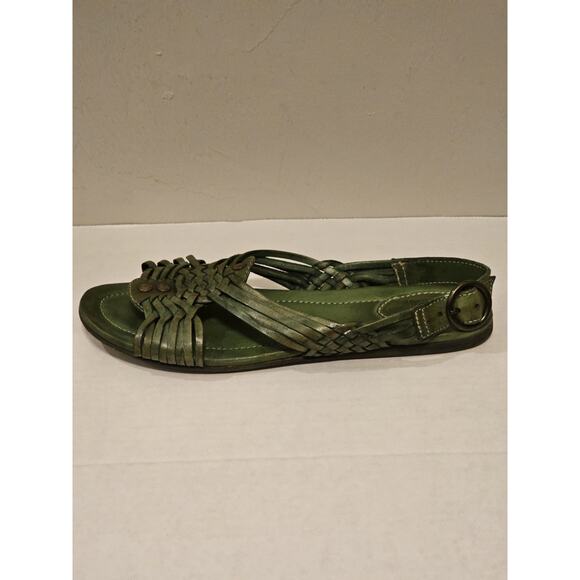 Frye Jacey Green Huarache Leather Sandals Women’s Size 9 - Picture 5 of 9